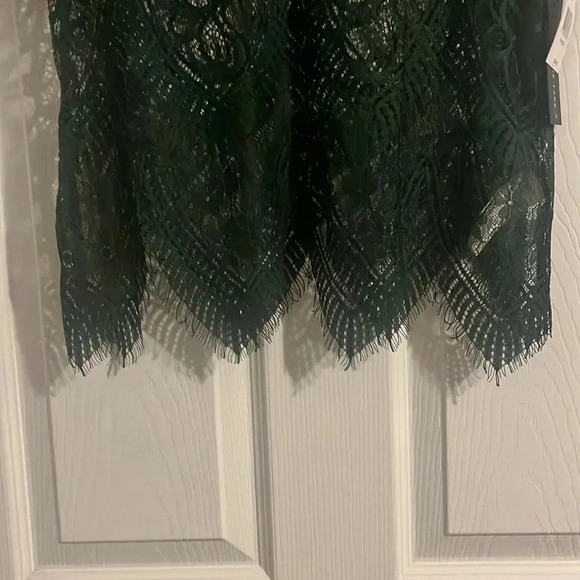 Black Tape hunter green Lace top - Size Small - Picture 5 of 7